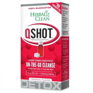 Herbal Clean QShot Extreme On The Go Fast Cleansing Best Detox Capsules & Liquid Dietary Supplement