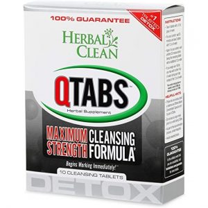Herbal Clean QTabs Maximum Detox Capsules Best Detox Capsules Whole Body Cleanser Dietary Supplement