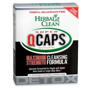 Herbal Clean Super QCaps Maximum Detox Capsules Best Detox Capsules Whole Body Cleanser Dietary Supplement