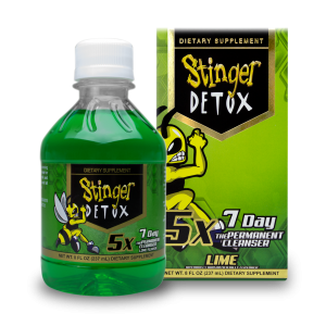 Stinger Detox Liquid Drink 5x Permanent Cleanser Lime 8oz – Same Day Detox